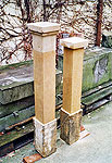 Säulen aus Altstein